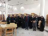  بازدید دانشجویان دانشگاه معارف قرآن و عترت از کتابخانه دانشکده علوم تربیتی